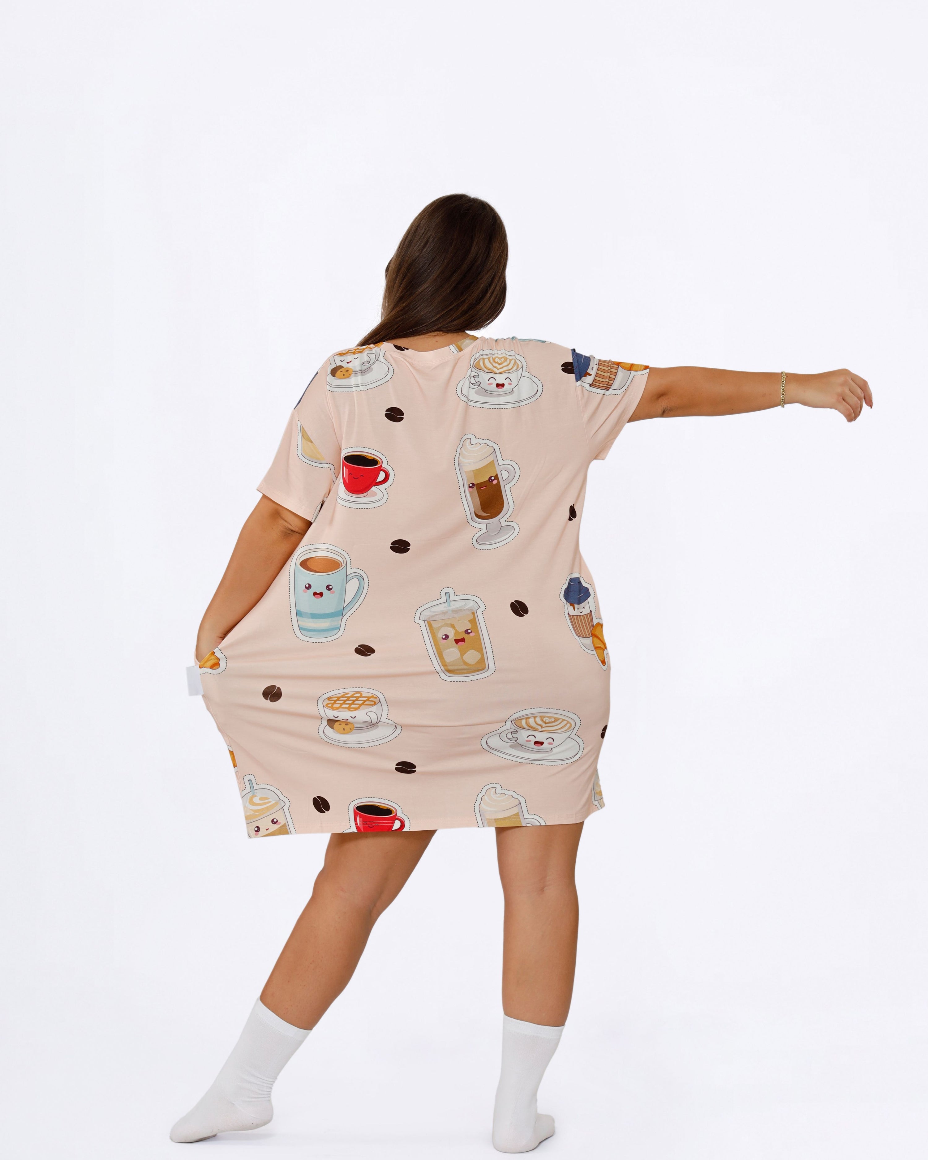 Coffee Pluffie BF Sleep Tee