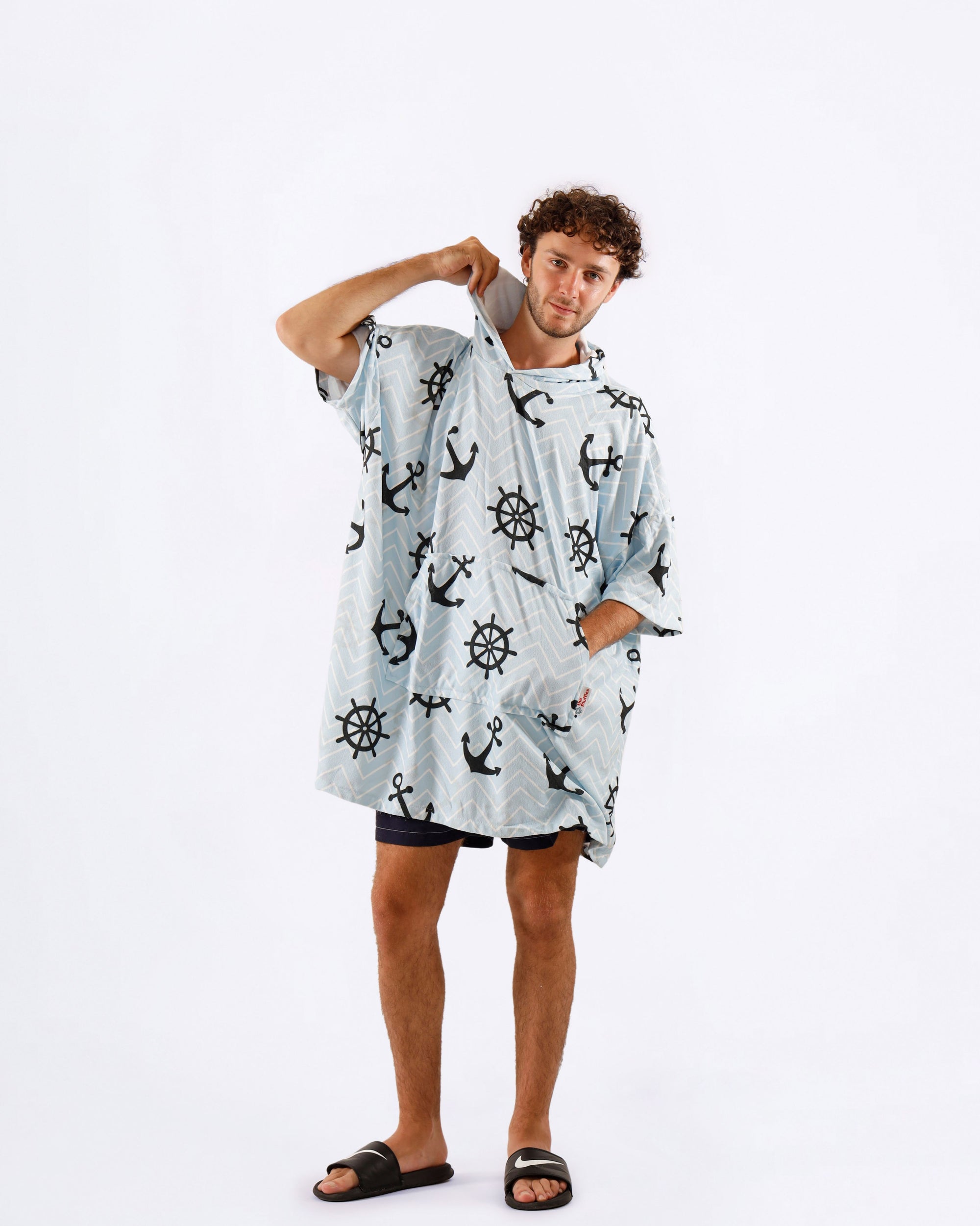 Anchor Towel Poncho + FREE Sand Remover