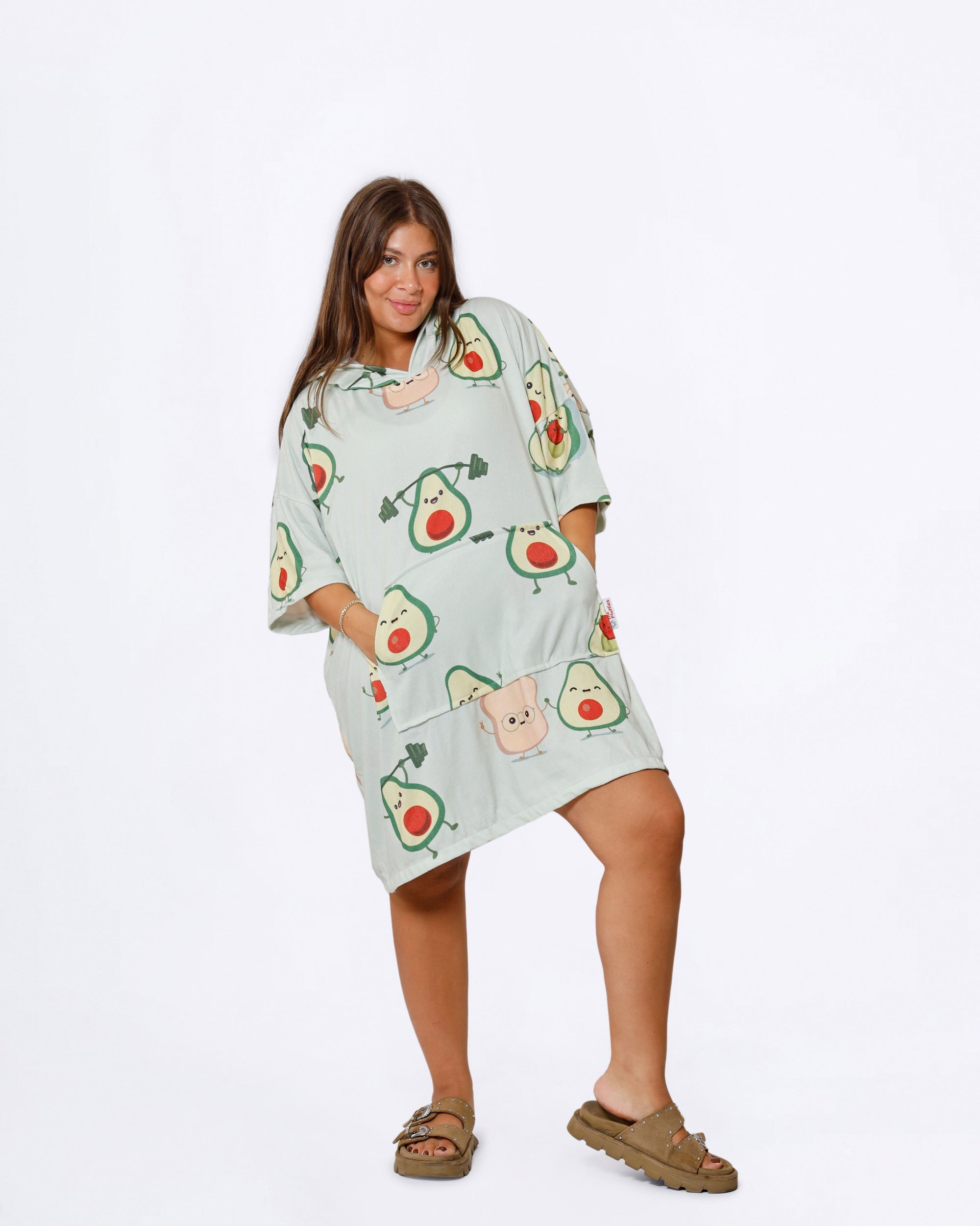 Avocado Towel Poncho + FREE Sand Remover