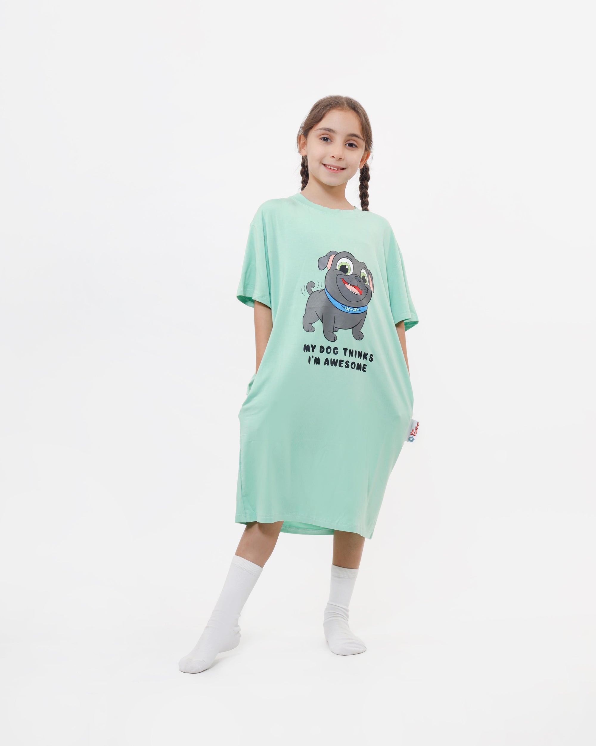 Dog Pluffie Kids Boyfriend Tee - THE PLUFFIES