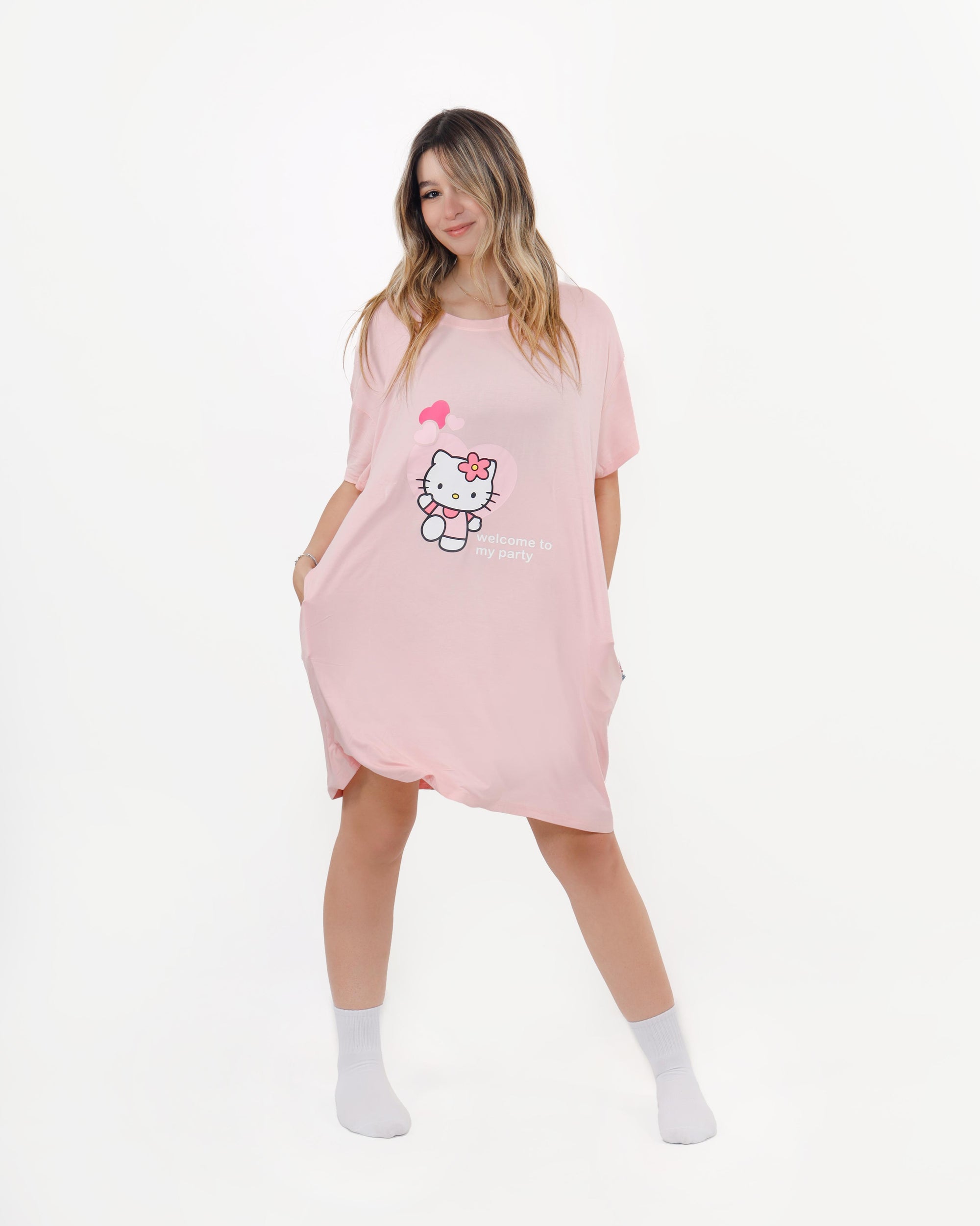 Hello Kitty Pluffie Boyfriend Tee - THE PLUFFIES