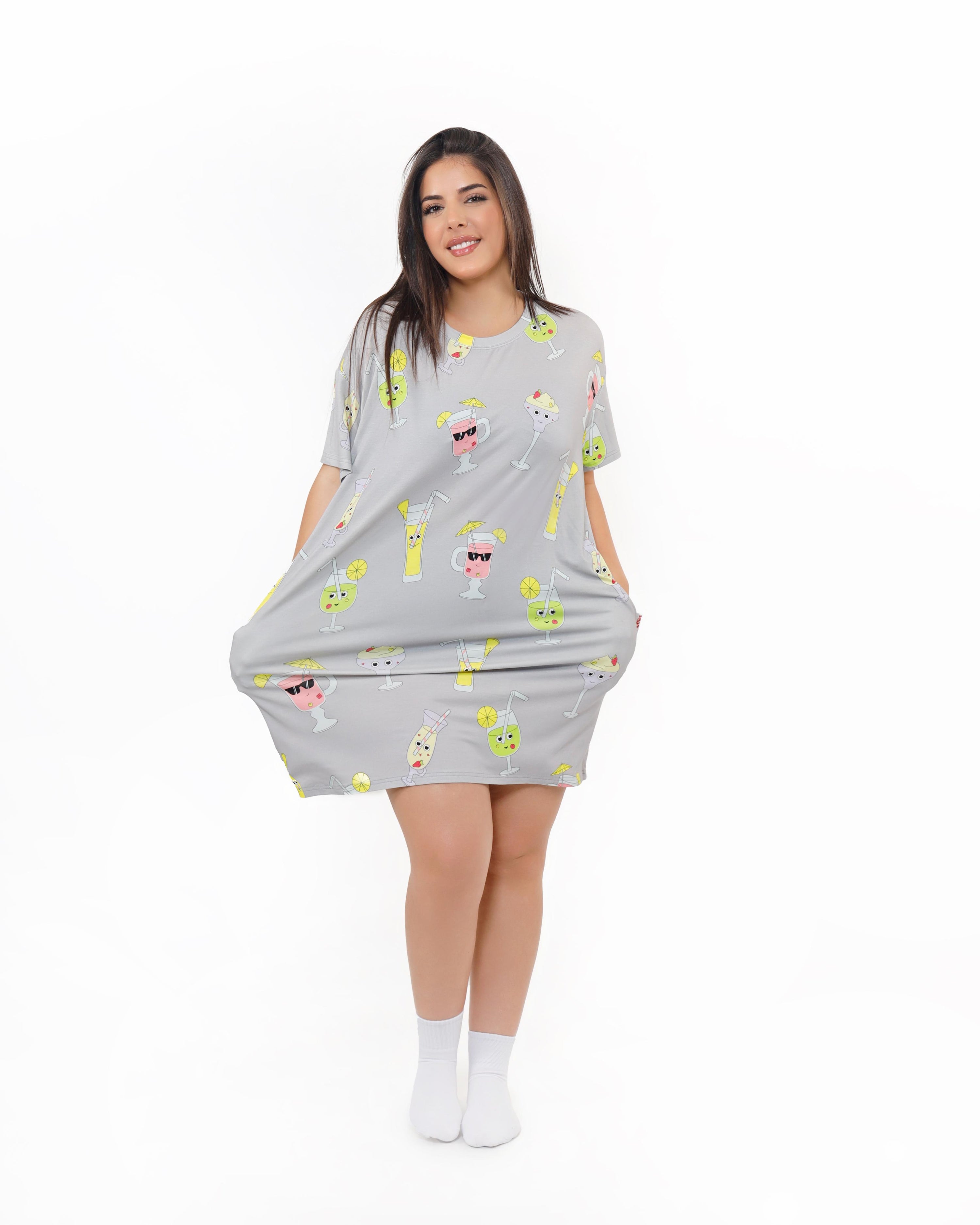 Cocktail Pluffie Boyfriend Tee - THE PLUFFIES