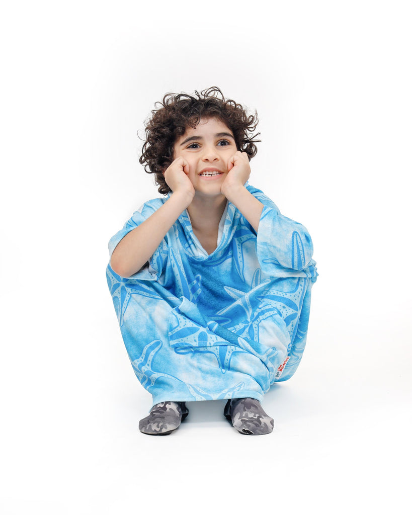 Starfish Pluffie Kids Towel Poncho - THE PLUFFIES