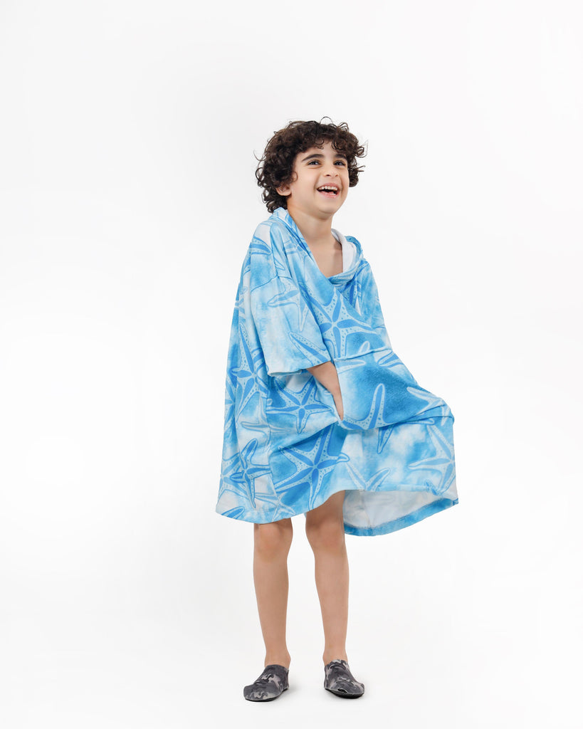 Starfish Pluffie Kids Towel Poncho - THE PLUFFIES