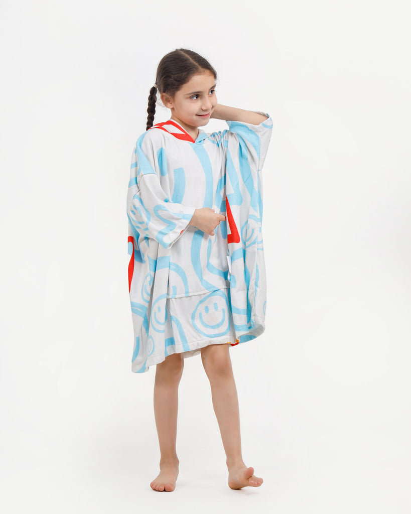 Smileys Pluffie Kids Towel Poncho - THE PLUFFIES
