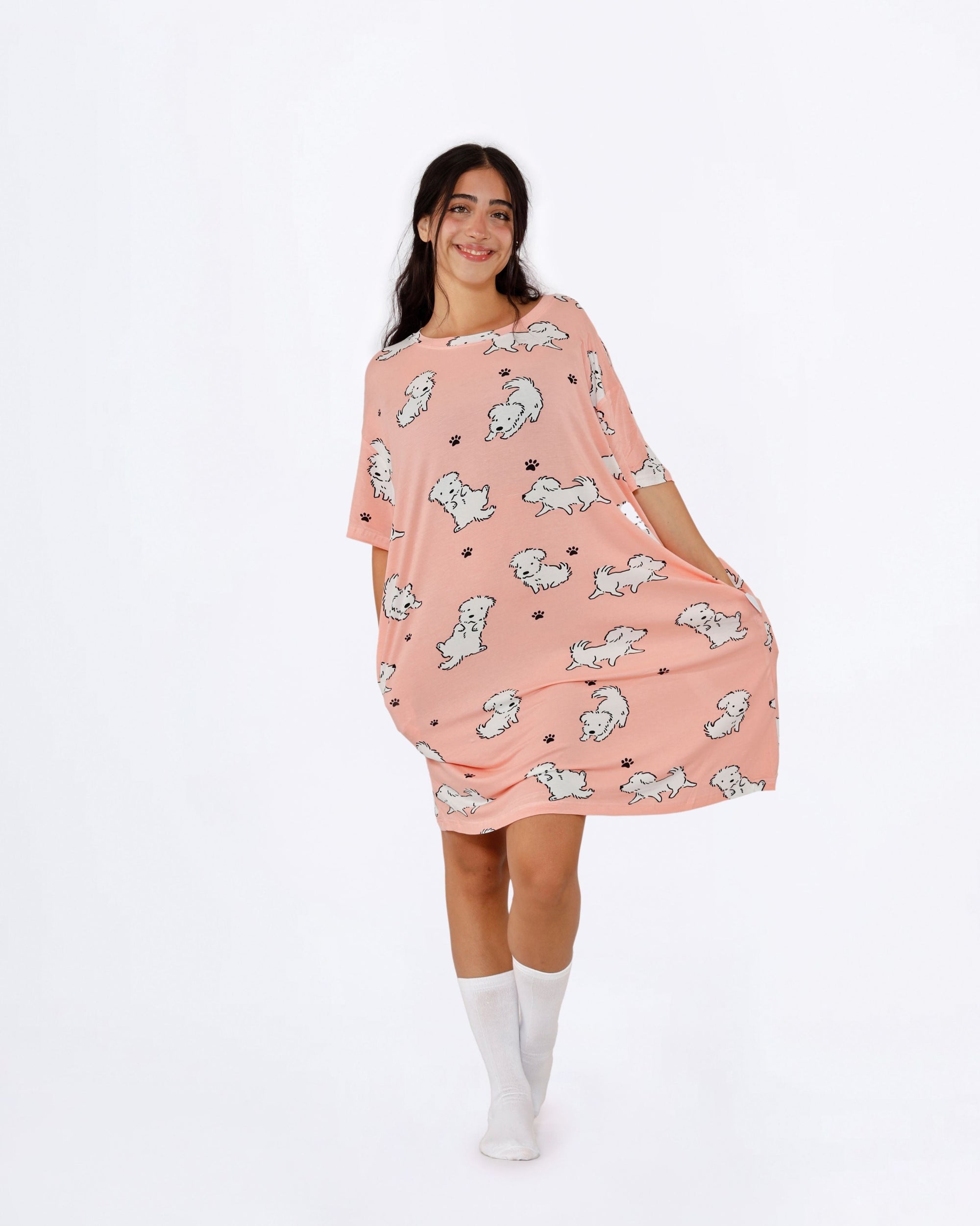 White Dog BF Sleep Tee