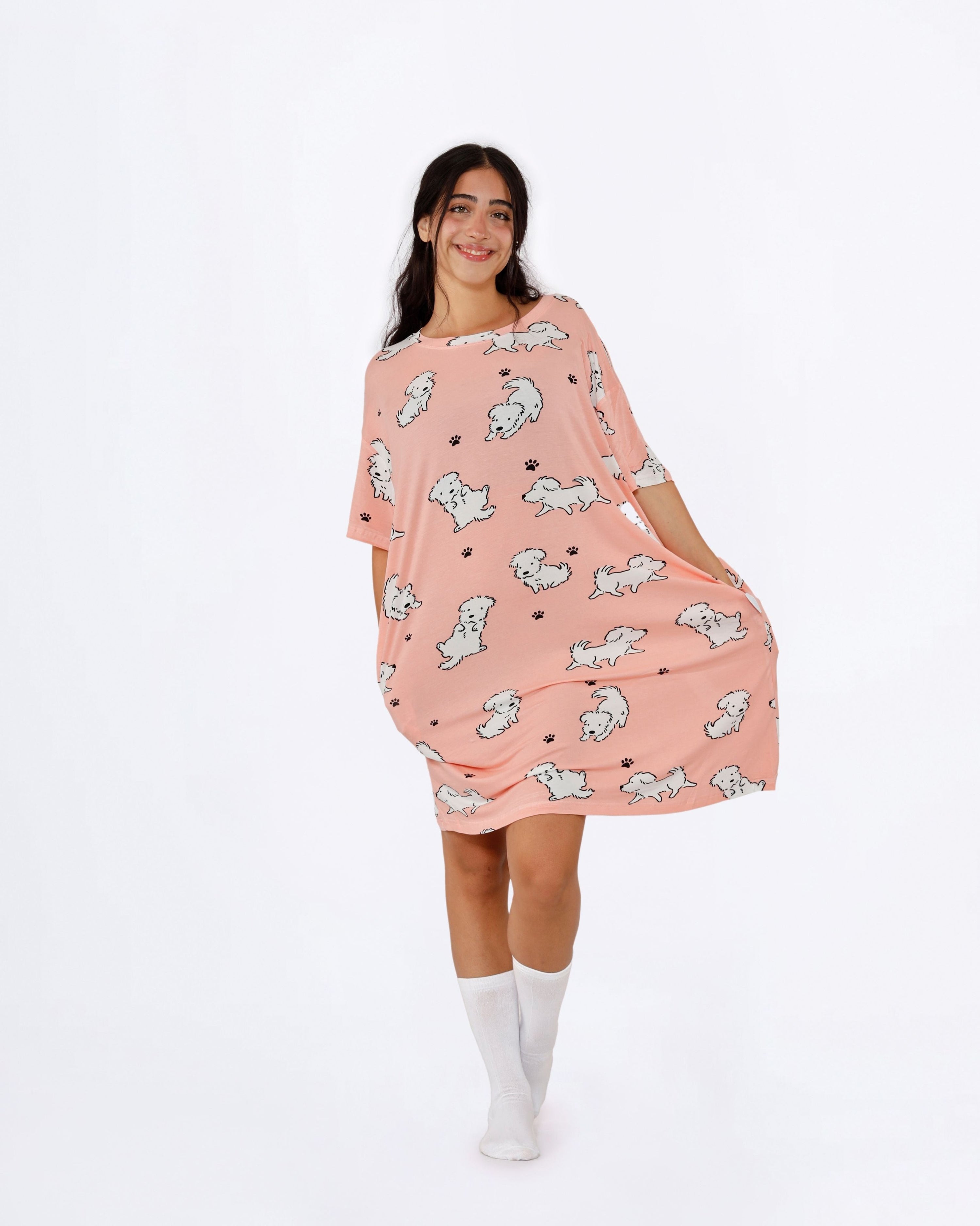 White Dog BF Sleep Tee