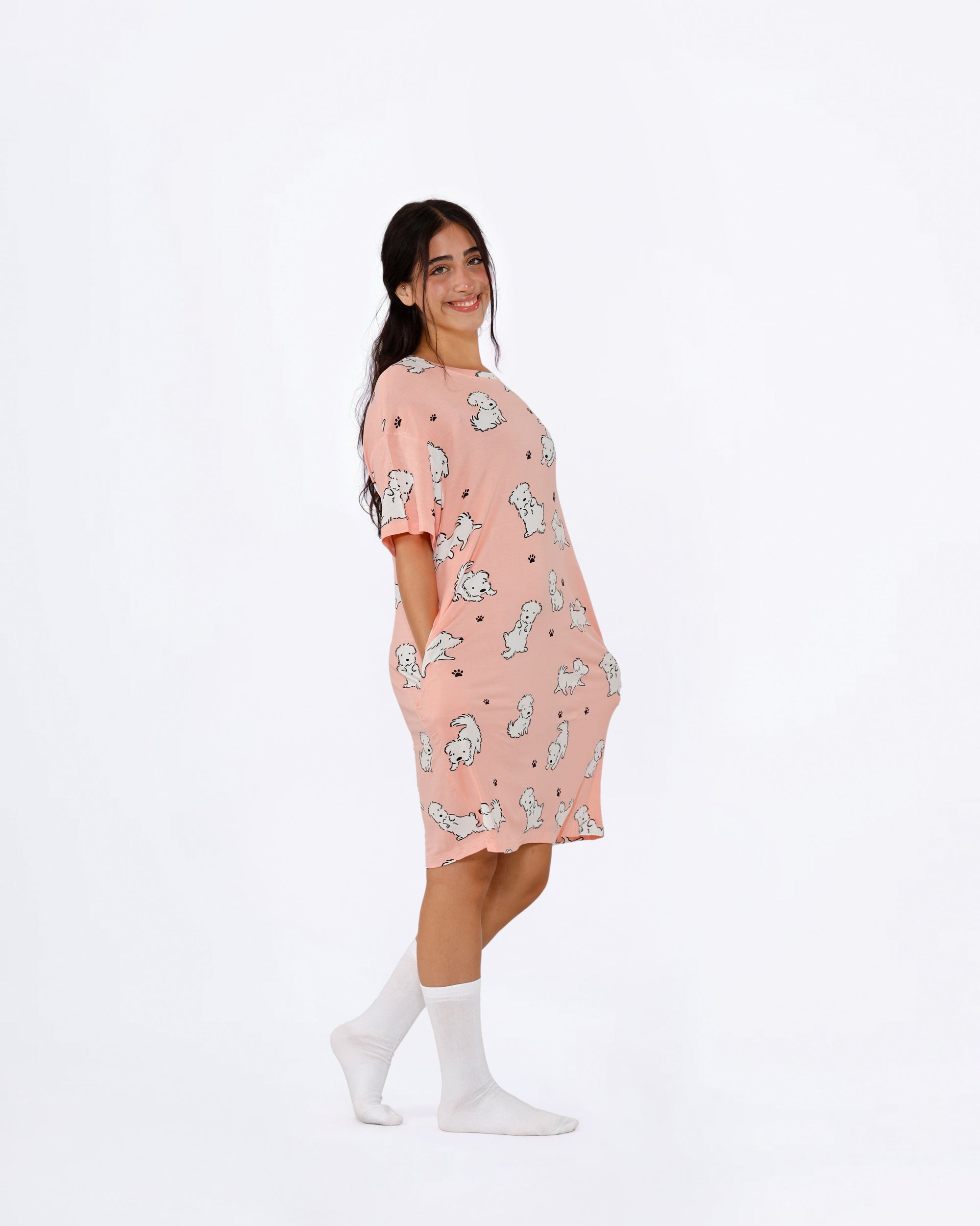 White Dog BF Sleep Tee