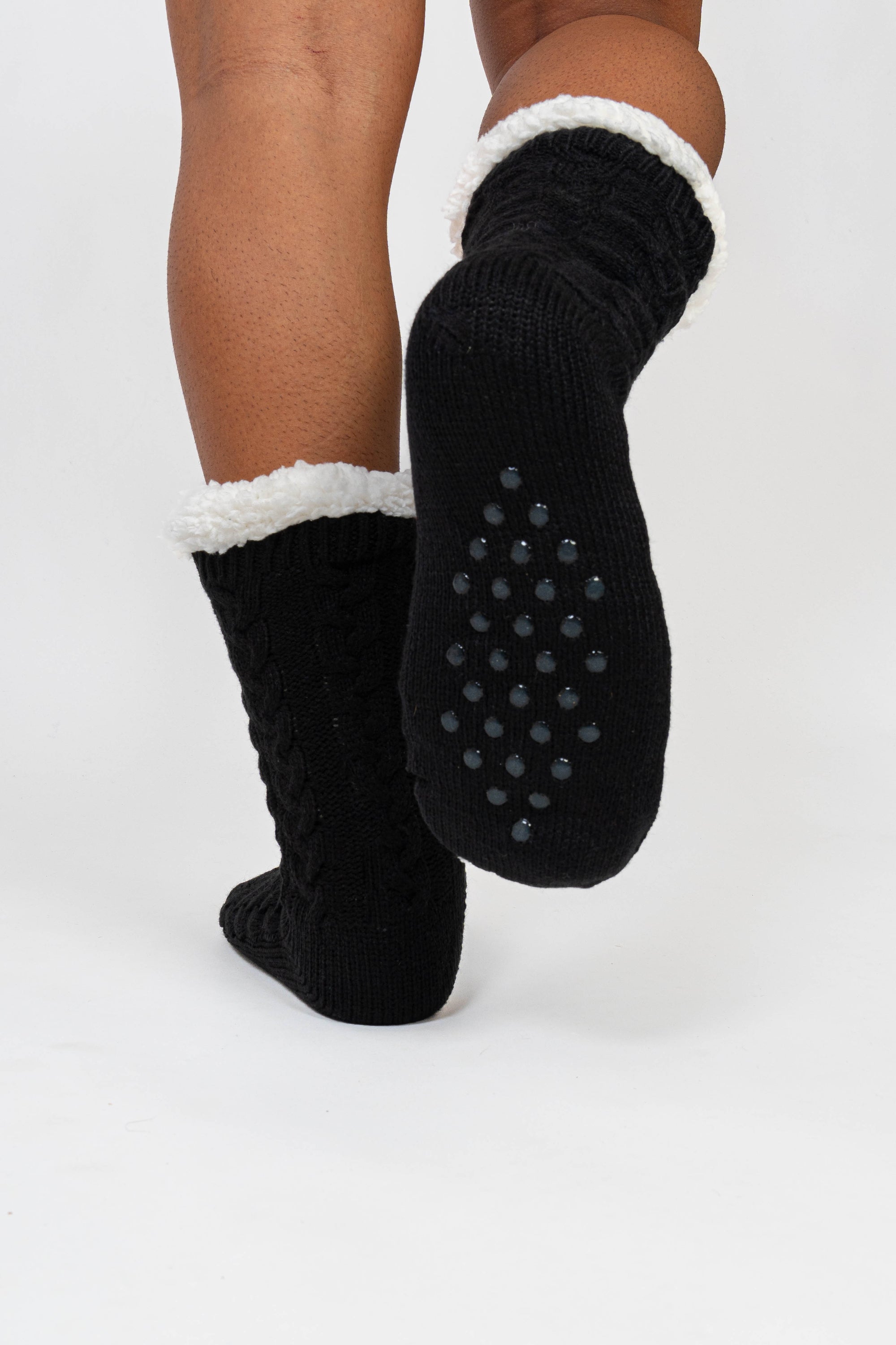 Non-Slip Black Socks