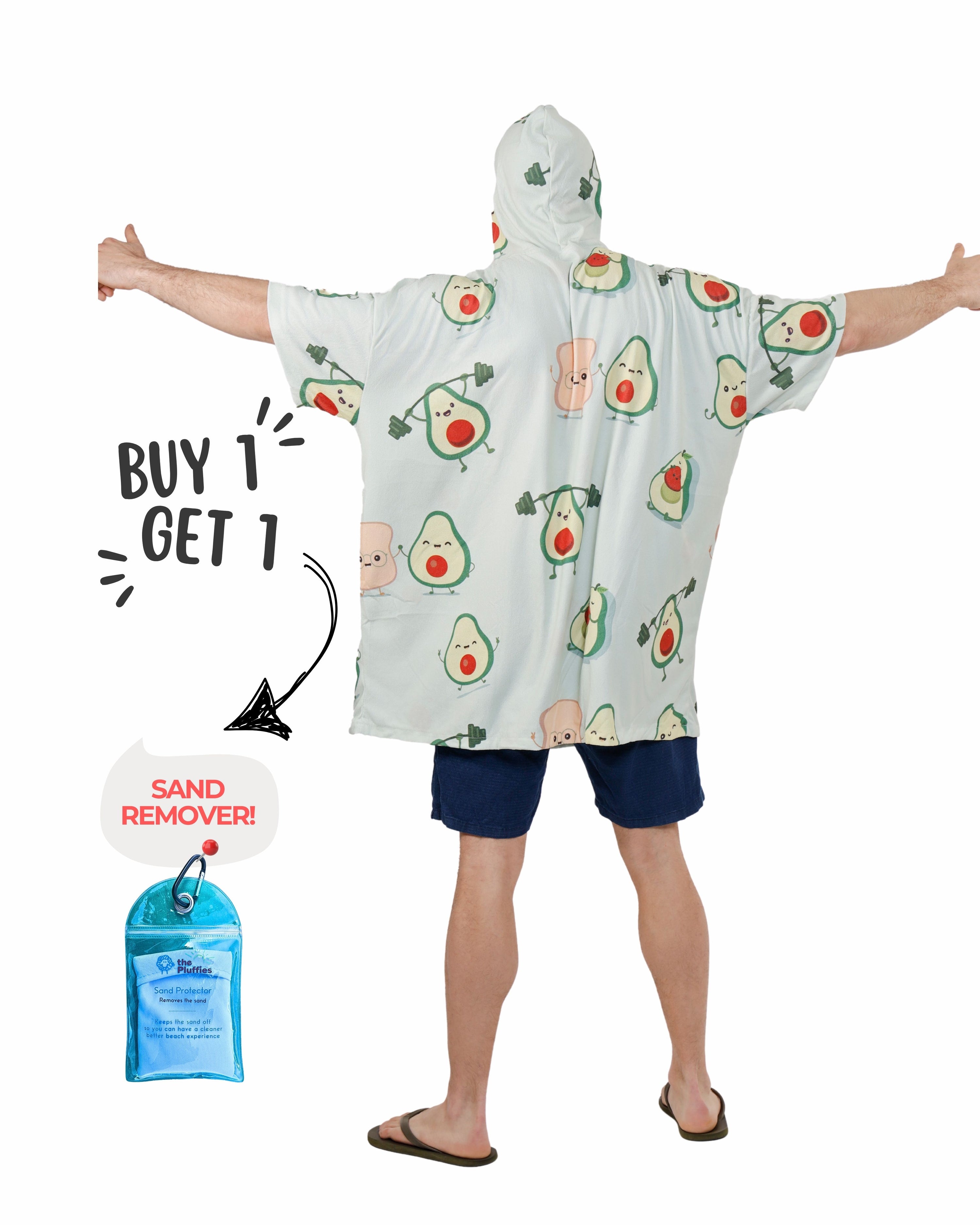 Avocado Towel Poncho + FREE Sand Remover