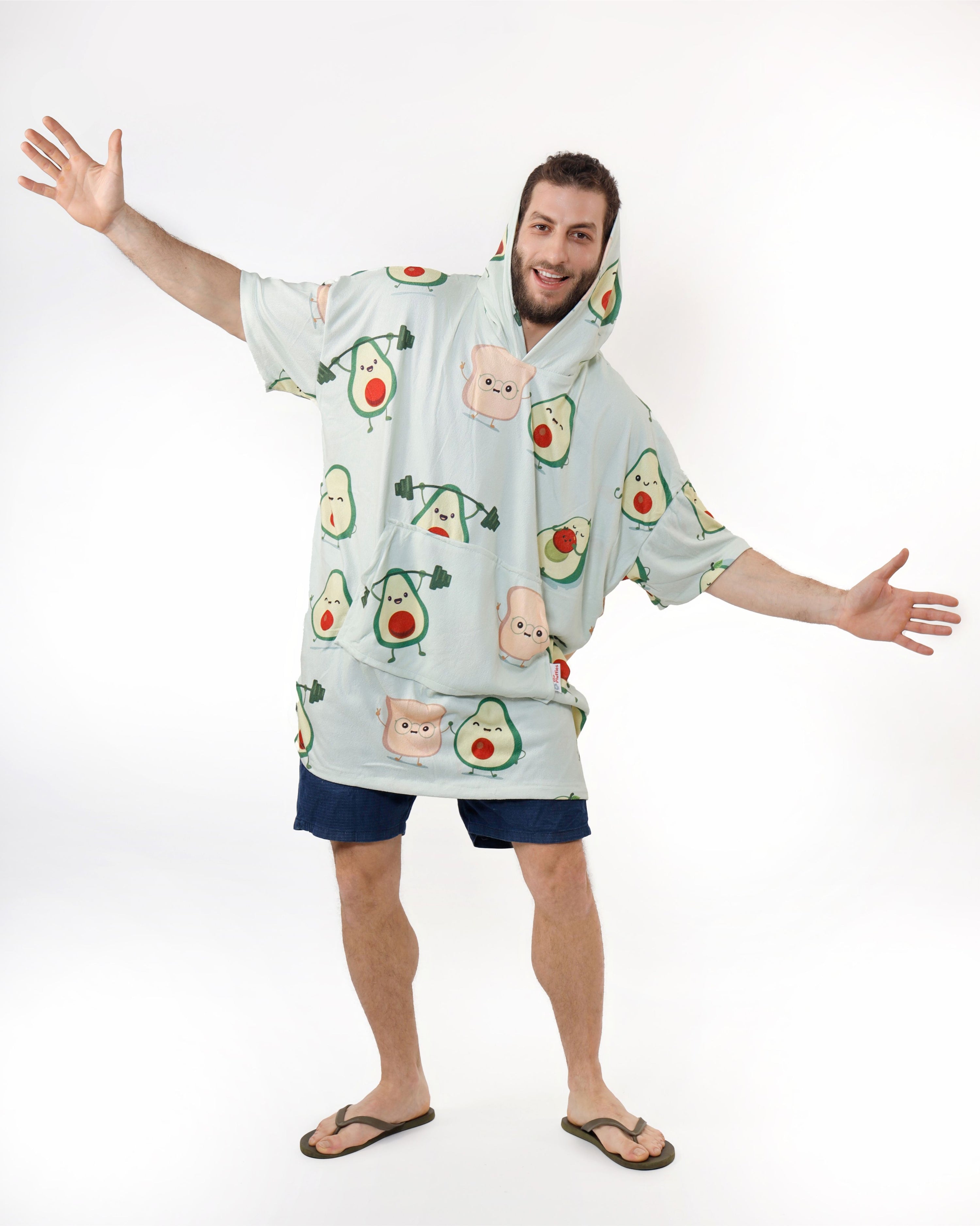 Avocado Towel Poncho + FREE Sand Remover